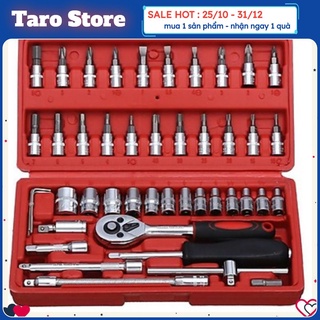 Bộ dụng cụ mở siết bolong ốc vít 46 chi tiết - thép tiêu chuẩn CR-V xịn