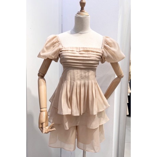 (SẴN) Set áo xếp li + quần