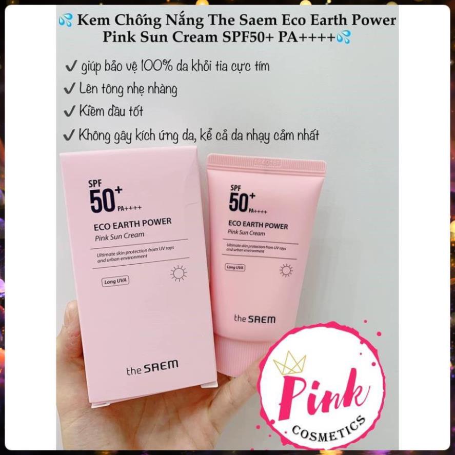 Kem Chống Nắng The Saem Eco Earth Power Sun Cream-{FREESHIP TOÀN QUỐC} FF