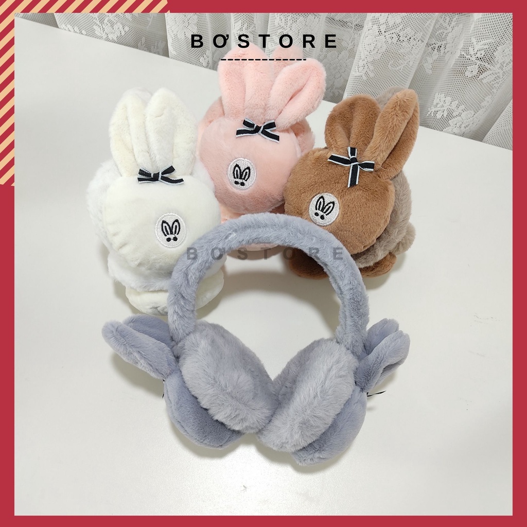 Bịt tai giữ ấm mùa đông hình thỏ đáng yêu , bịt tai mùa đông phong cách Hàn Quốc