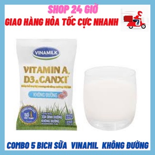 Combo 5 bịch sữa vinamilk không đường