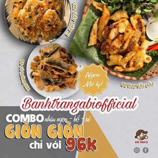 Combo Giòn Giòn Abi Snack ❤ Freeship ❤ Bánh ăn vặt béo ngậy
