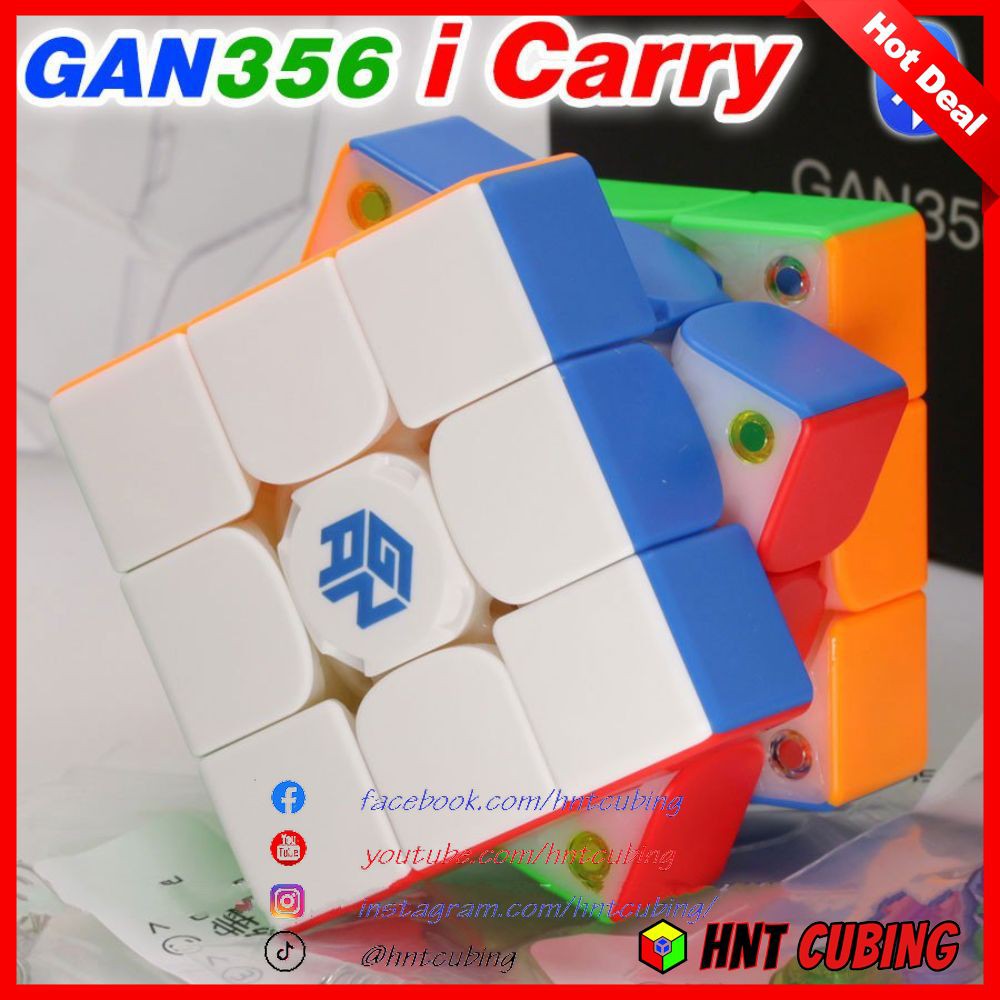 Rubik 3x3 Smart Cube Gan i Carry (Kết nối với điện thoại qua Bluetooth) | HNT Cubing