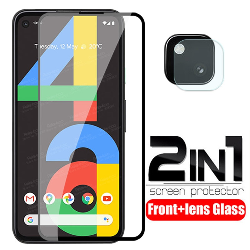 GOOGLE Miếng Dán Cường Lực Camera 2 Trong 1 Google Pixel 4a Pixel4A 5.81 "