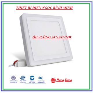 Đèn LED ốp trần đổi màu Rạng Đông 24W - D LN24L ĐM 247x247/24W (Vuông)