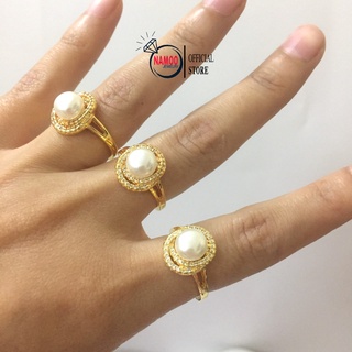 Nhẫn Ngọc Trai Nhân Tạo Nữ Mạ Vàng 18k N633 Namoo Jewelry Chuyên Sỉ