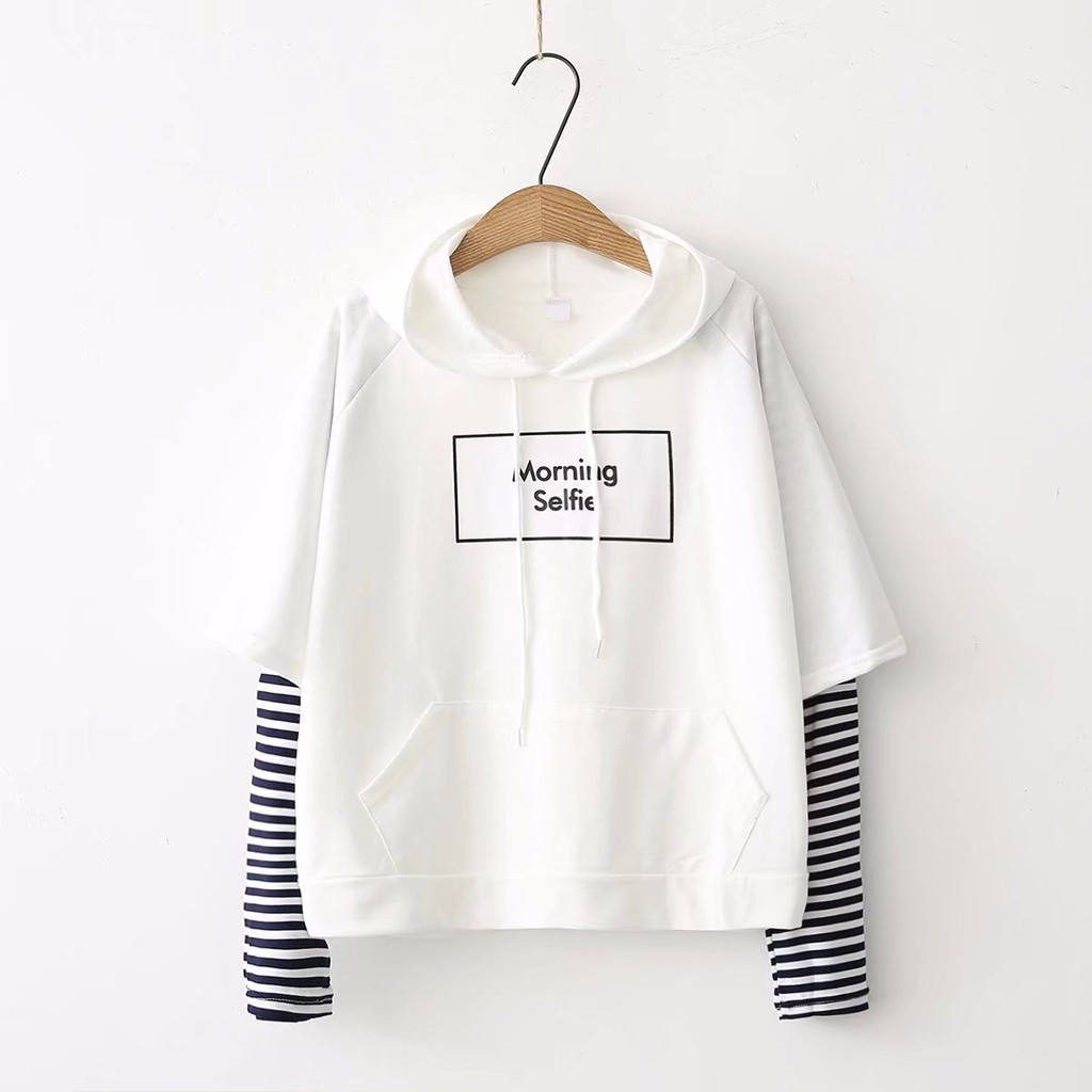 Áo Hoodie In Chữ Morning Sefie Thời Trang