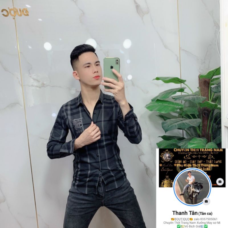 Áo sơ mi bbr nam kẻ sọc caro nhiều màu dài tay | BigBuy360 - bigbuy360.vn