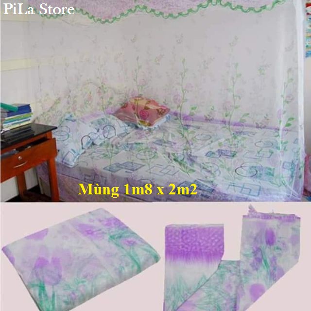 Mùng Ngủ Voan Bông Siêu Rẻ 1m6,1m8