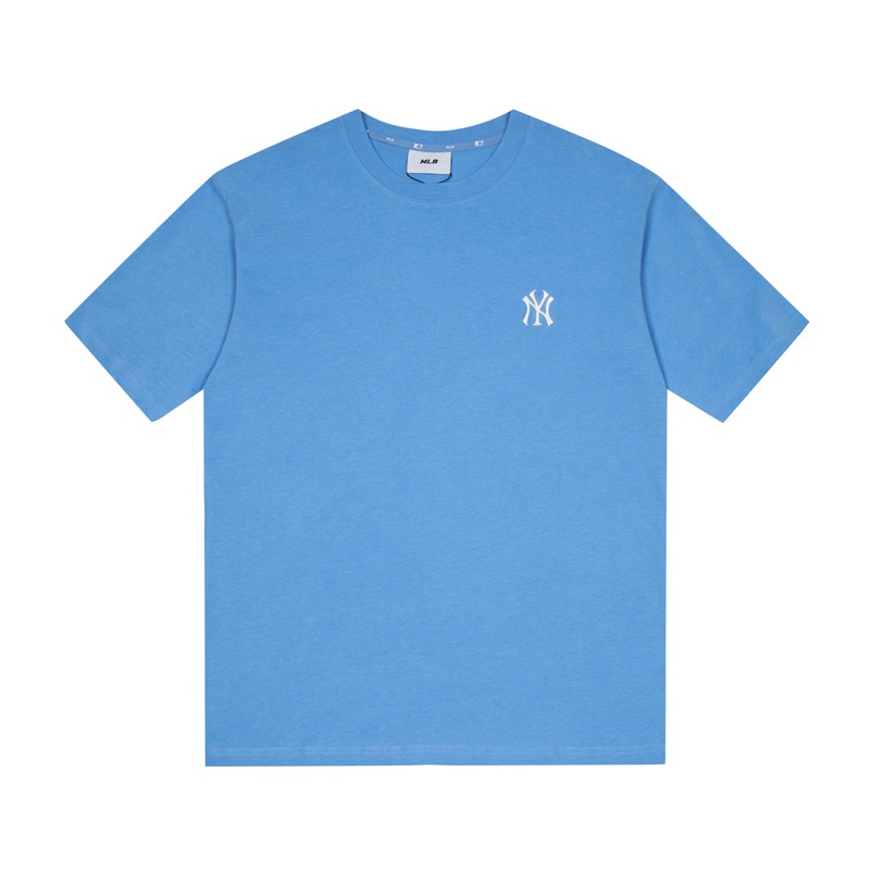 ❤❀  ❤ Áo Thun Cotton Ngắn Tay Thêu Họa Tiết MLB NY Thời Trang Chất Lượng Cao Cho Cặp Đôi