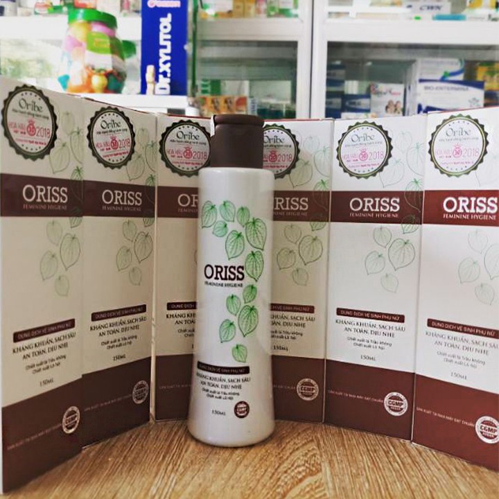 Dung dịch vệ sinh phụ nữ ORISS - Giúp kháng khuẩn, khử mùi, giảm kích ứng - Chai 150ml - VictoryPharmacy