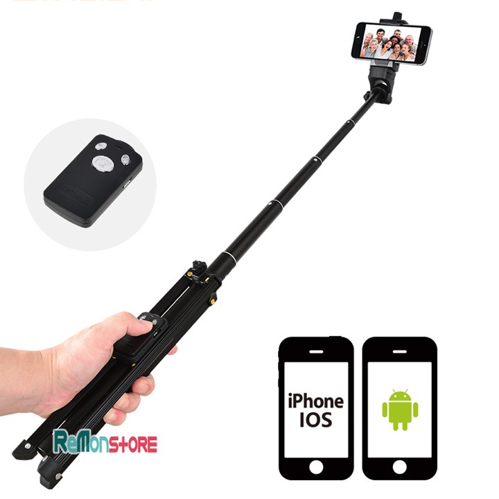 [Mã 253ELSALE hoàn 7% đơn 300K] Chân chụp ảnh và Gậy monopod selfie Remote 3in1 Yunteng VCT-1688