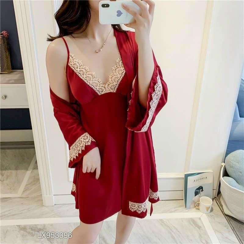 SET Ngủ &quot;Bigsize&quot; Kèm Áo Choàng Mẫu Mới Về Shop