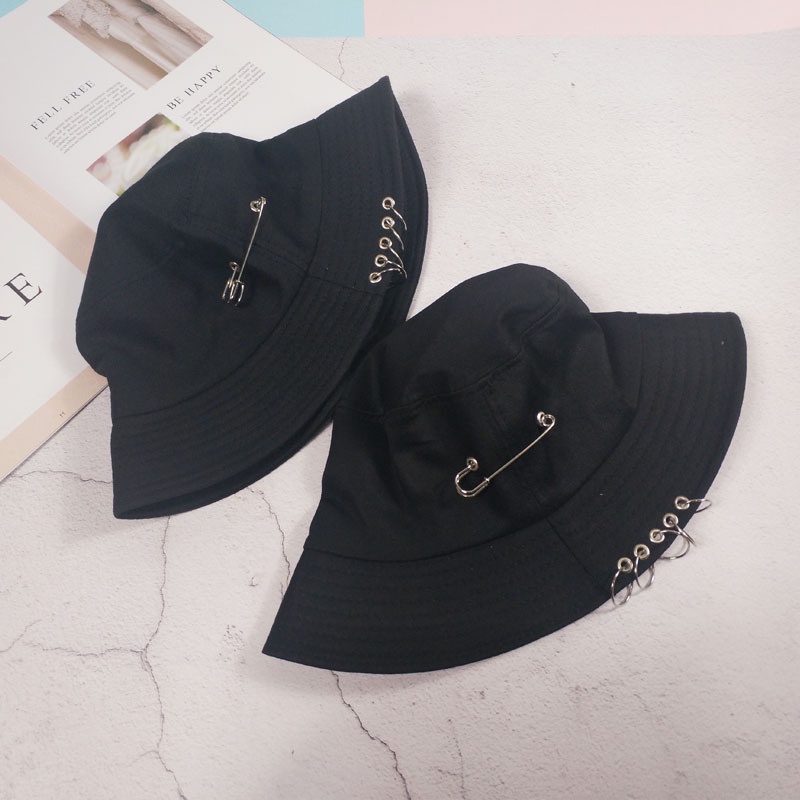 Mũ Bucket Dính Khuyên TFBOYS Phong Cách Harajuku