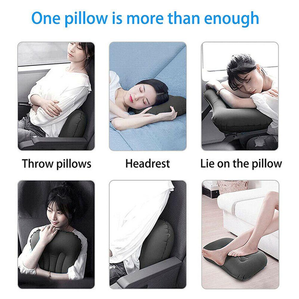 Gối Bơm Hơi Tựa Đầu Siêu Nhẹ Có Thể Gấp Gọn Tiện Dụng Mang Theo Du Lịch