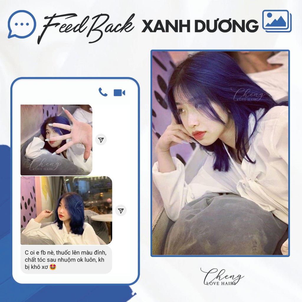 Thuốc Nhuộm Tóc Màu XANH DƯƠNG | Chenglovehair, Chenglovehairs