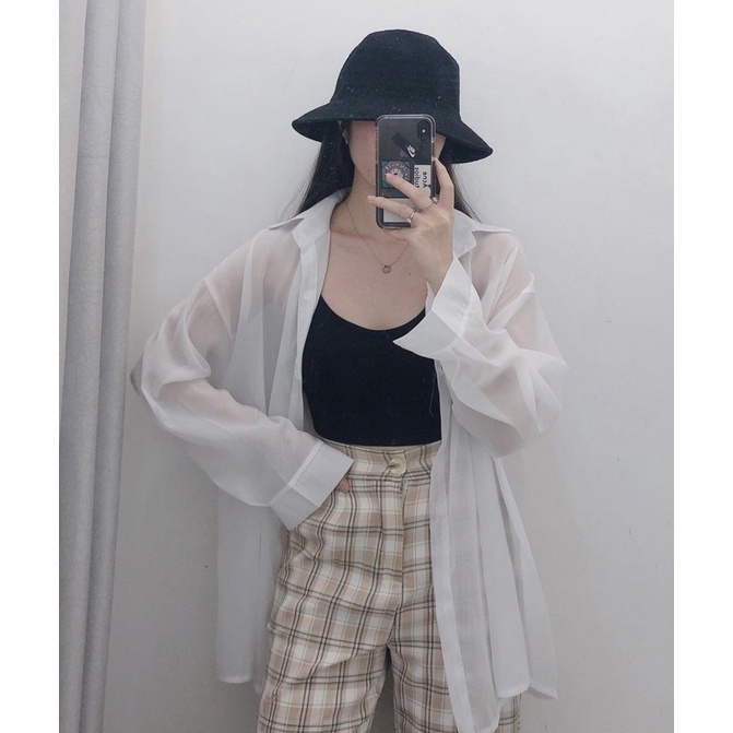 Sơ mi trong suốt siêu hàn quốc by Samhyewear