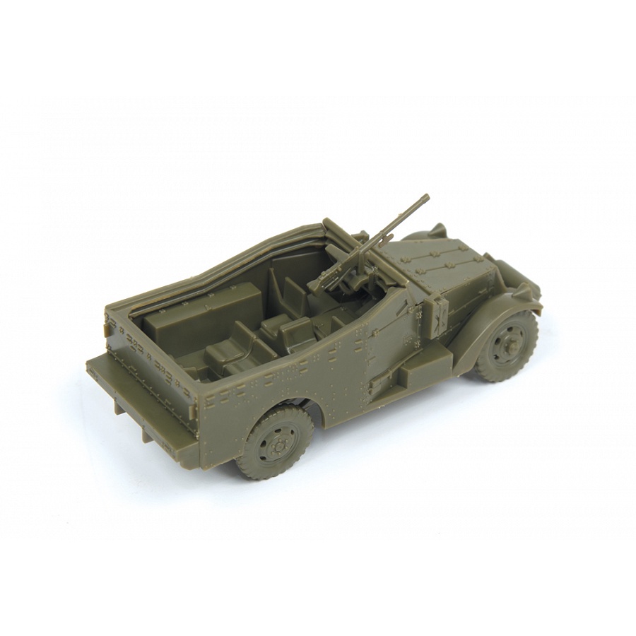 Mô hình lắp ráp | Xe bọc thép chở quân M-3 Scout Car mang súng máy tỷ lệ 1/100 | Zvezda