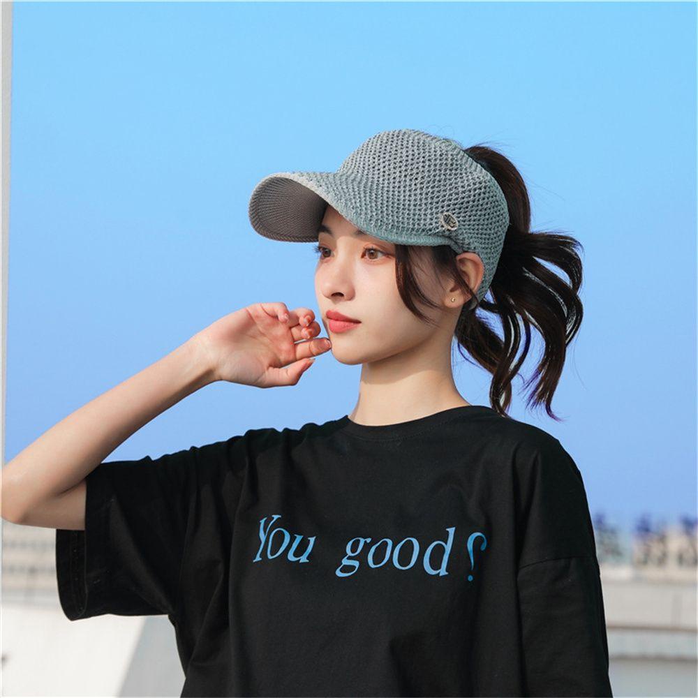 ☆Hoa Hồng☆ Mũ Lưỡi Trai Nửa Đầu Chống Nắng Tia UV Thời Trang Mùa Hè Cho Nữ