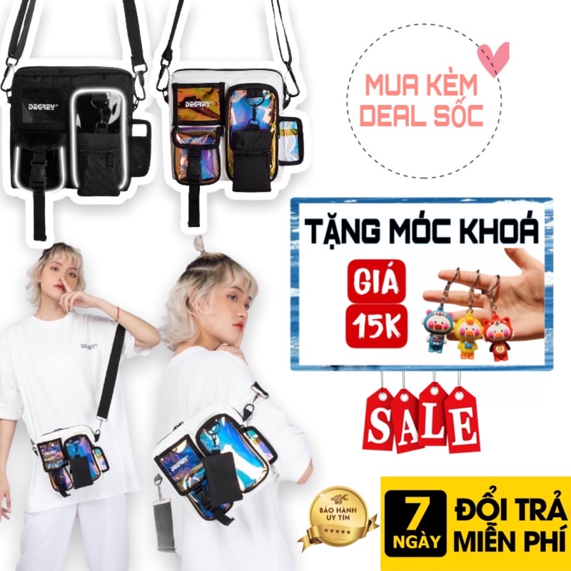 Túi Đeo Chéo Degrey Hologram Cao Cấp 2810 Clothes Shop Phong Cách Unisex Chất Dù Chống Nước | BigBuy360 - bigbuy360.vn