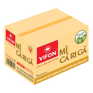 Mì Ly Cari Gà Vifon 67g thùng 24 ly