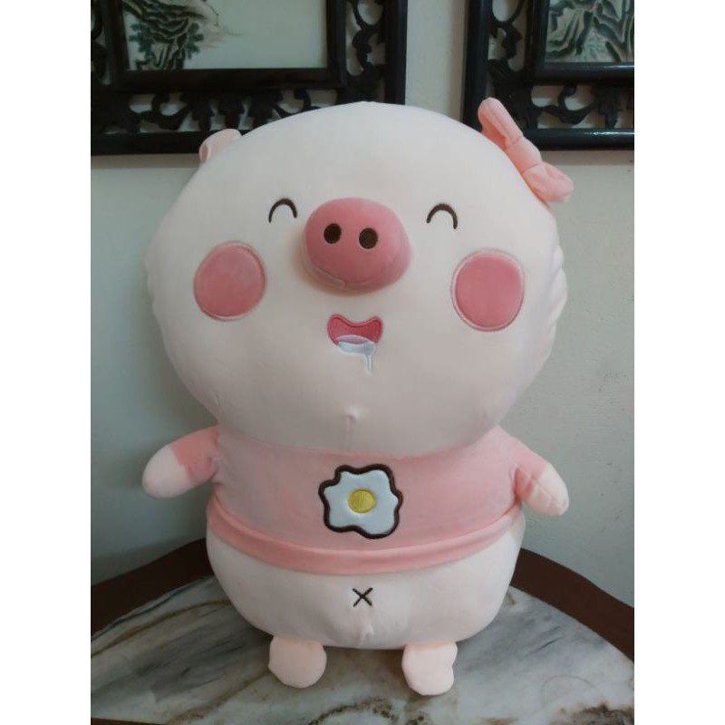 Gấu Bông - Heo/Lợn bông mặc áo trứng size 60cm