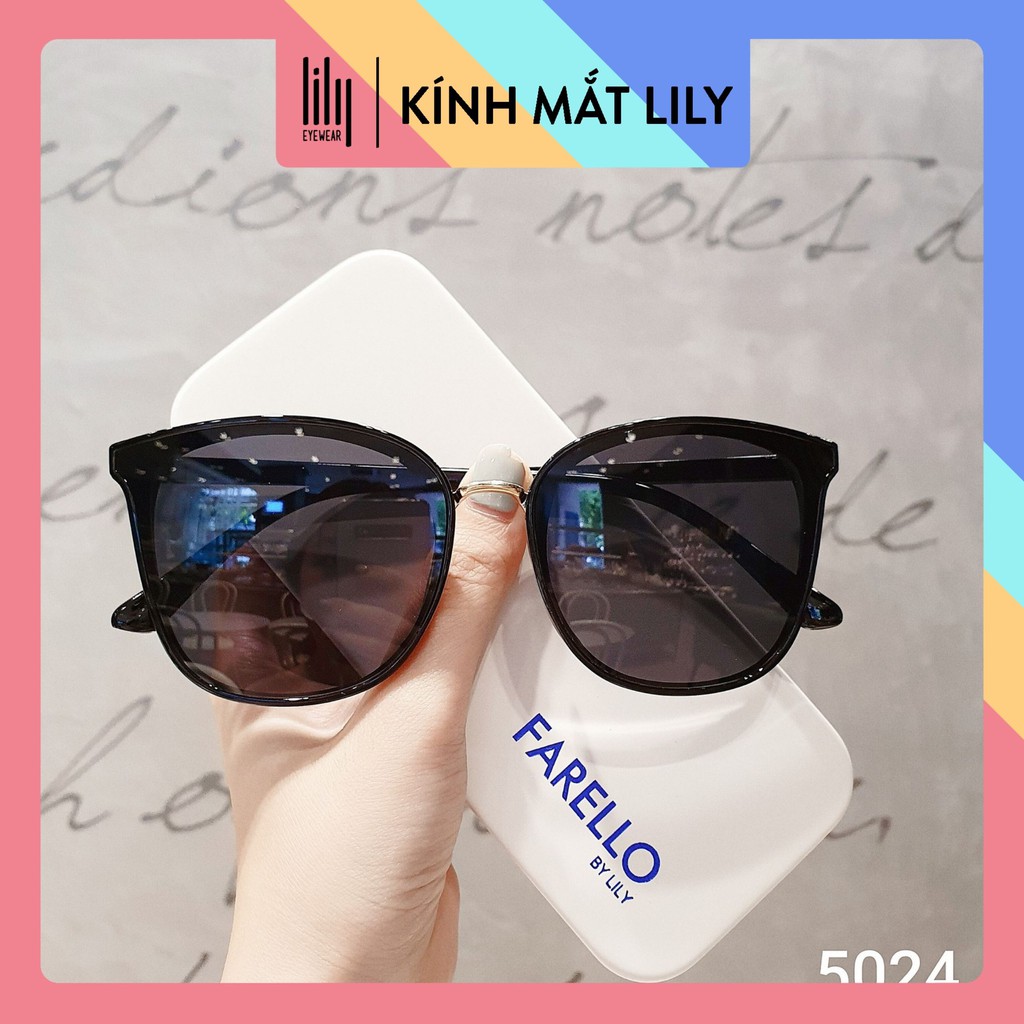 Gọng kính mát nữ thời trang LILYEYEWEAR  gọng kính râm nữ đẹp thời trang chống tia uv400 l5024
