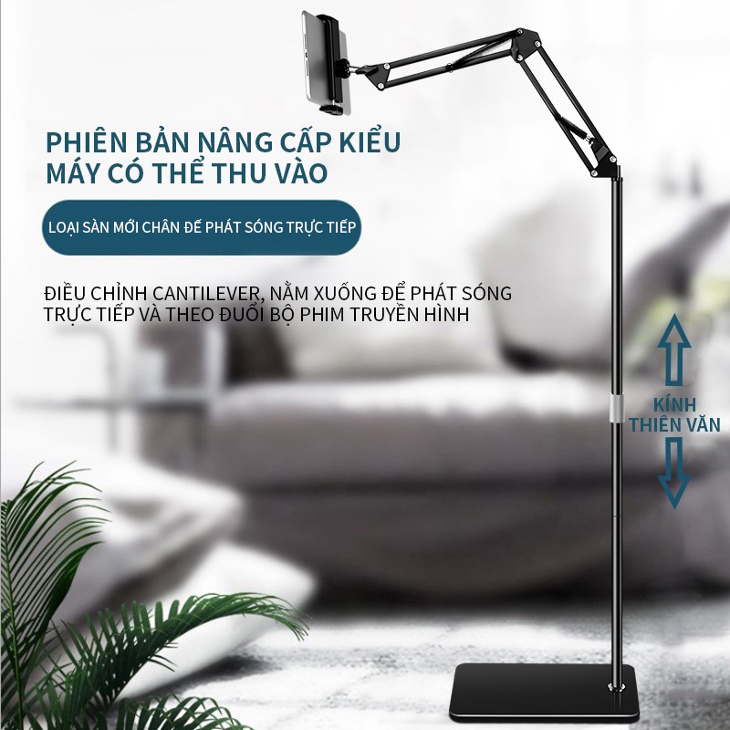 360 Xoay Lazy Arm Universal Nhôm Điện Thoại Di Động Và Máy Tính Bảng Giá Đỡ Lò Xo Giá Đỡ Sàn