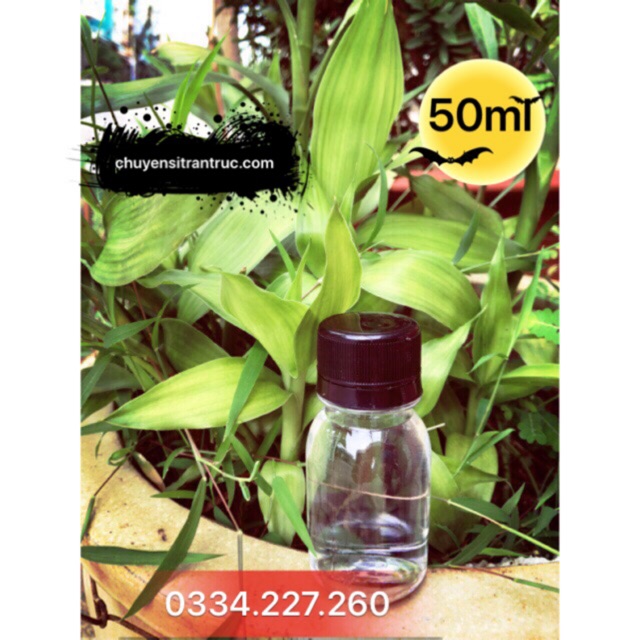 Combo 80 chai 50ml va 20 chai nhựa 100ml nắp đen