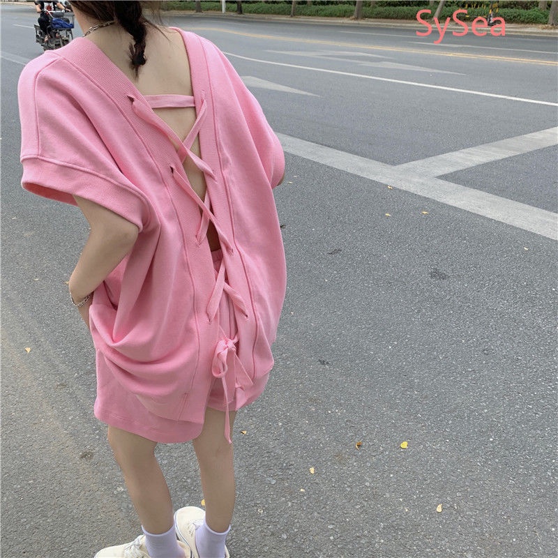 Bộ Đồ Hai Món Màu Sắc Thời Trang Mùa Hè Hàn Quốc Cho Nữ