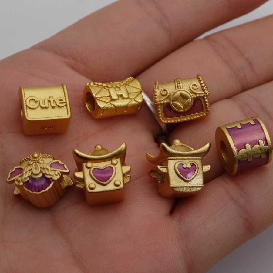 Phụ Kiện Hạt Làm Vòng Tay Hình Túi Xách Thời Trang D2