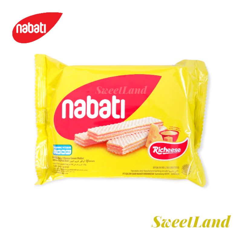 Bánh xốp Nabati phô mai/socola/chanh gói 52g