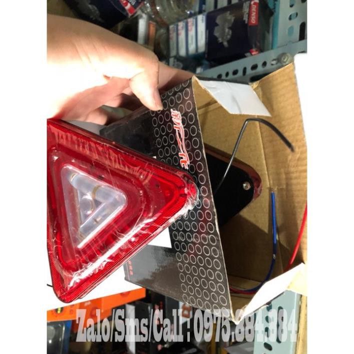 Đèn led tam giác dán đít oto xe máy