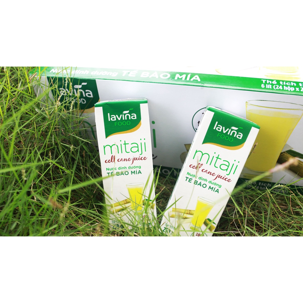 Thùng 30 hộp nước dinh dưỡng tế bào mía Mitaji 250ml