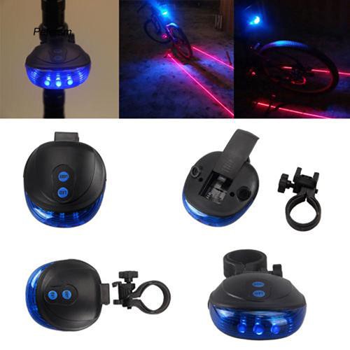 Đèn LED gắn đuôi xe đạp với 2 tia laser và 5 đèn LED chất lượng cao