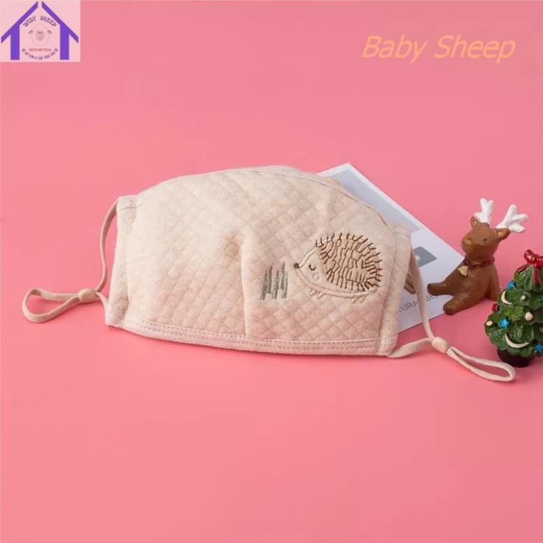 (HÀNG CAO CẤP) Khẩu trang cho bé ORGANIC 100% COTTON HỮU CƠ TỰ NHIÊN  HỌA TIẾT DỄ THƯƠNG CHO BÉ 0-7 TUỔI | BigBuy360 - bigbuy360.vn