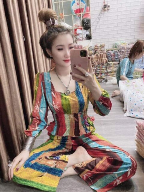 Sét bộ họa tiết thổ cẩm | BigBuy360 - bigbuy360.vn