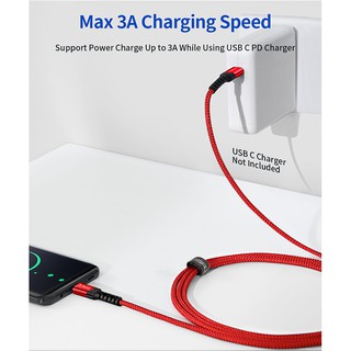 Cáp Sạc Nhanh JSAUX Usb Type C 3a 60w