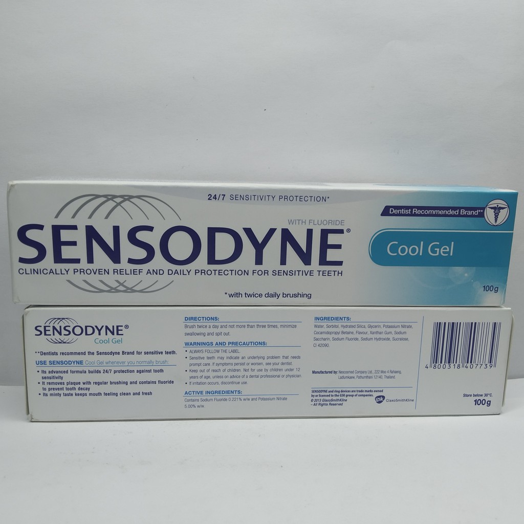 Kem đánh răng sensodyne cool gel tuýp 100G