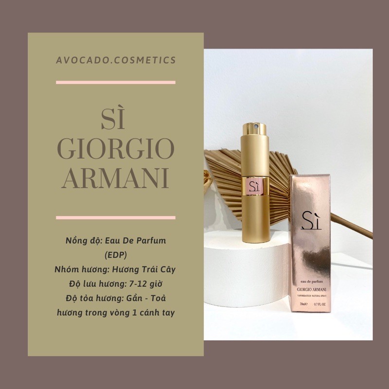 Nước Hoa Mini 20ml 𝐒𝐢̀ 𝐆𝐢𝐨𝐫𝐠𝐢𝐨 𝐀𝐫𝐚𝐦𝐚𝐧𝐢 | BigBuy360 - bigbuy360.vn