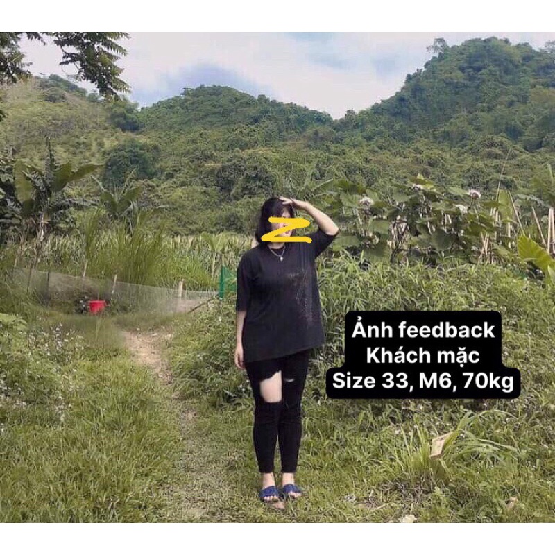 Quần Dài Jean BigSize  Màu Đen Rách  - Lưng Siêu Cao - Form Ôm - Quần Bò Lưng Cao - Cạp Cao