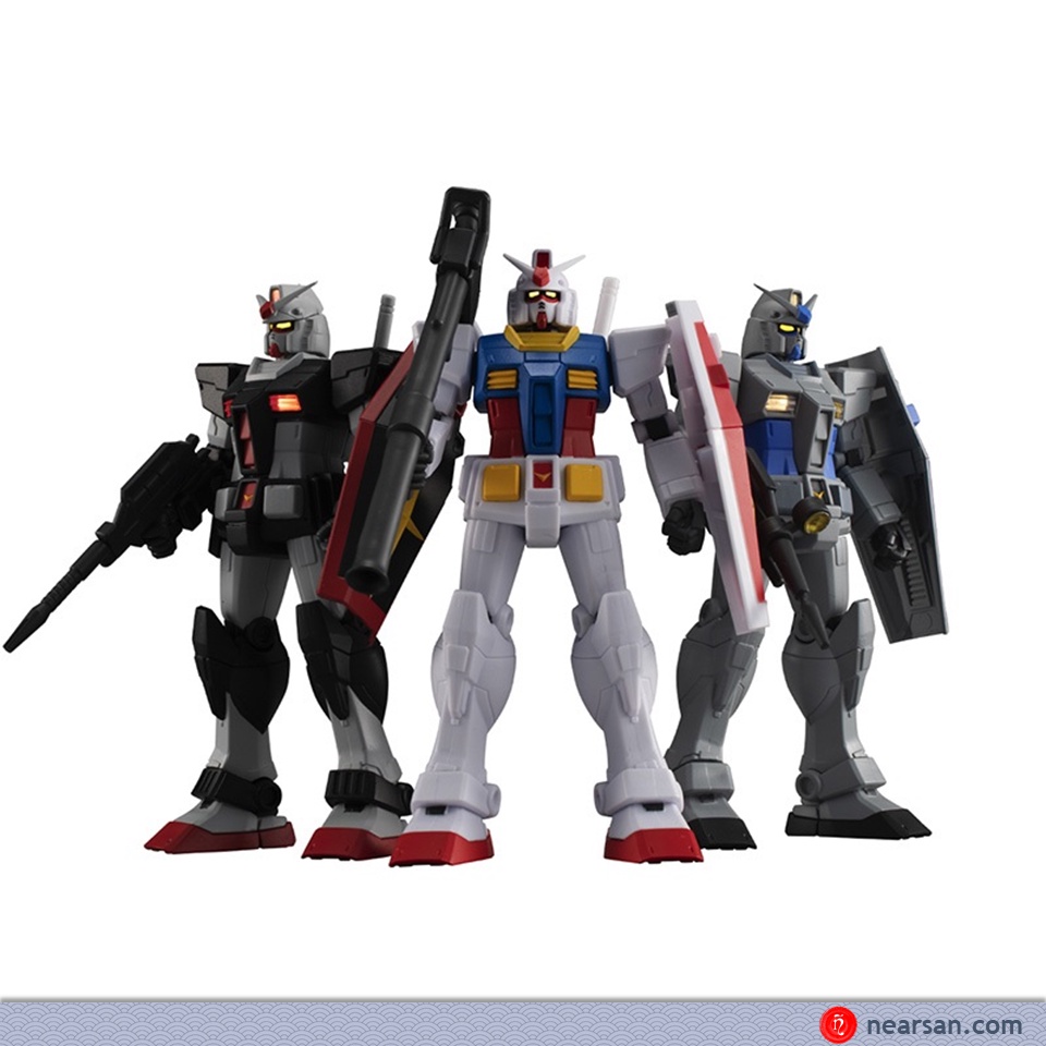 Gundam RX-78-3 Mô Hình Lắp Ráp Phát Sáng BANDAI Gashapon Ultimate Luminous Gundam 2