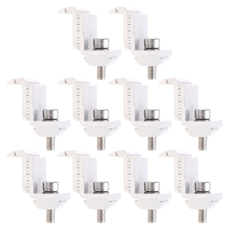 Set 10 Khung Nhôm Gắn Bảng Điều Khiển Năng Lượng Mặt Trời Cho Xe Ô Tô