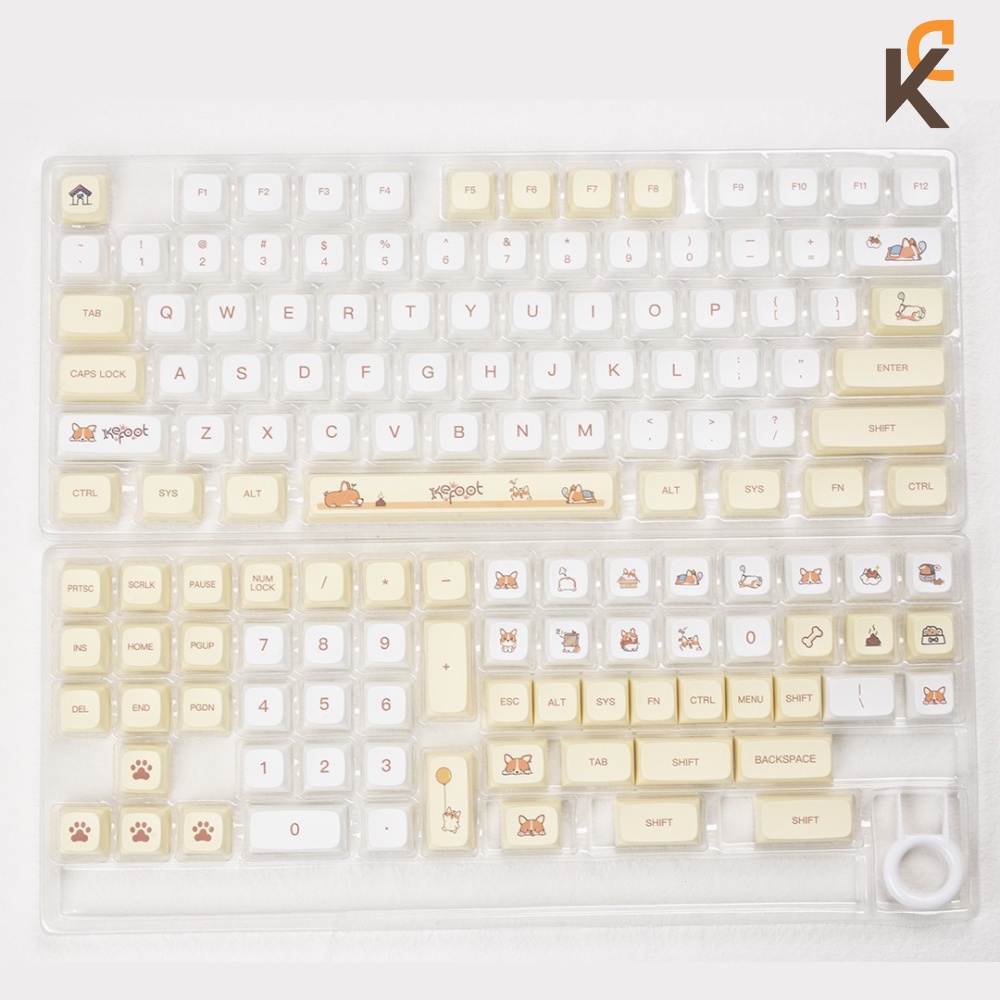 Keycap Corgi Shiba Inu PBT XDA Profile Dành Cho Bàn Phím Cơ