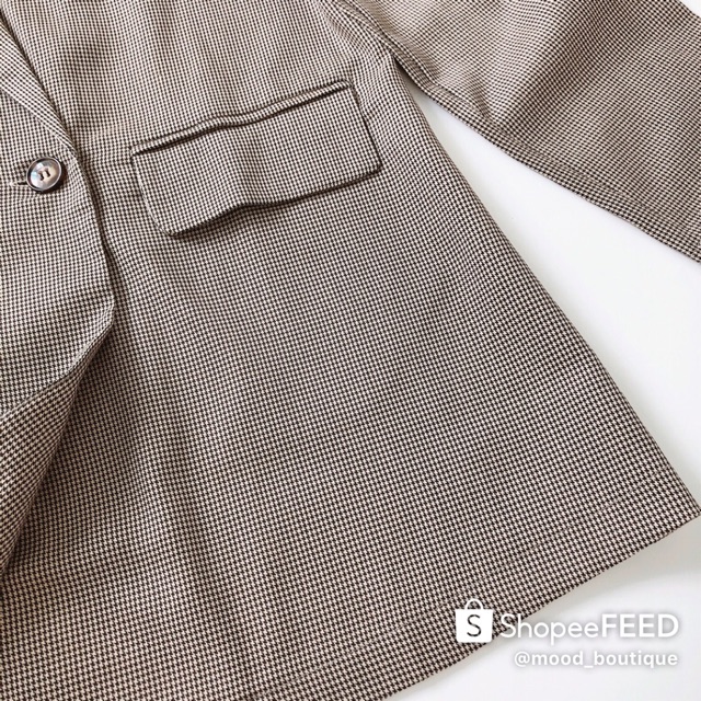 ÁO VEST NỮ KẺ 1 LỚP CÓ TÚI THẬT | BigBuy360 - bigbuy360.vn