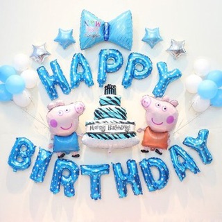 Set bóng sinh nhật heo peppa