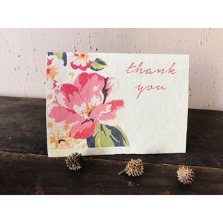 Thiệp thank you chữ nhật làm bằng giấy Dó-Thank you card
