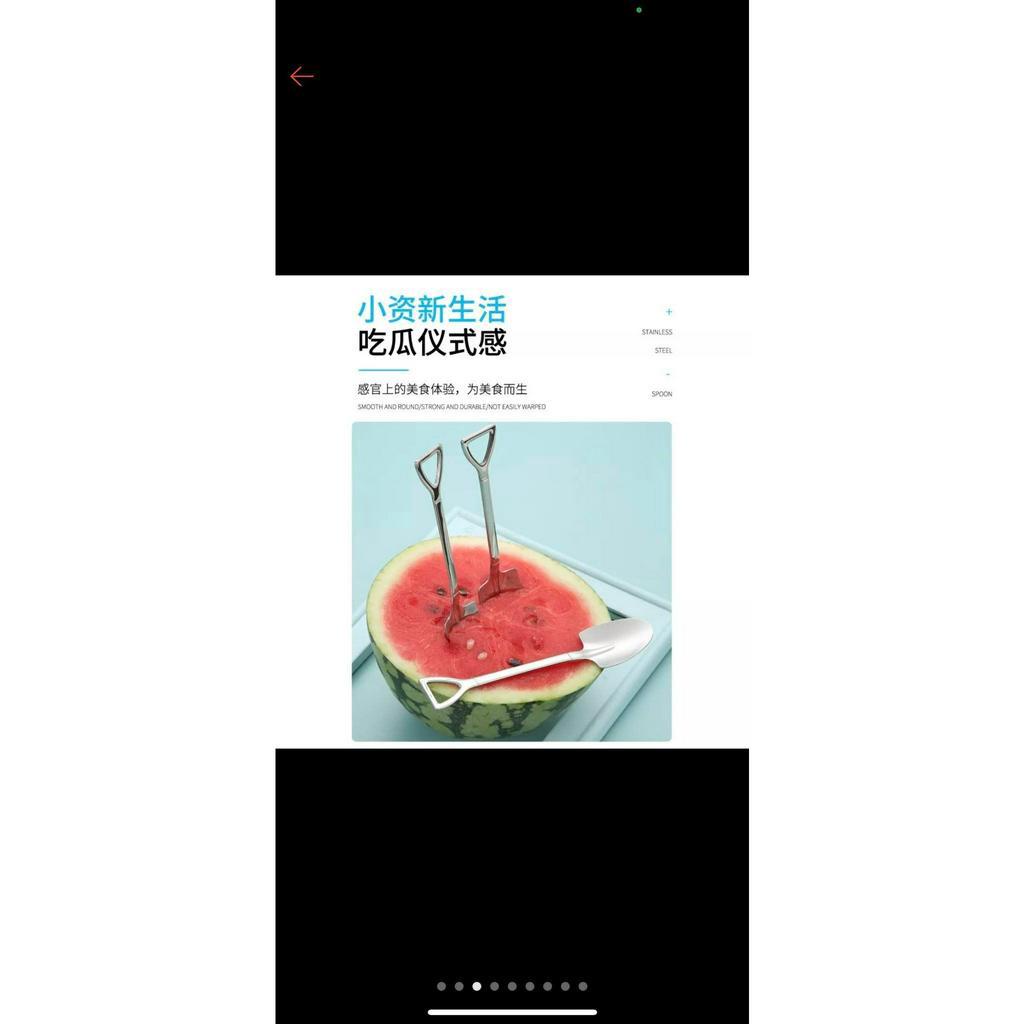 SET 6 THÌA HÌNH XẺNG NGỘ NGHĨNH DÙNG ĂN BÁNH NGỌT, HOA QUẢ TIỆN LỢI
