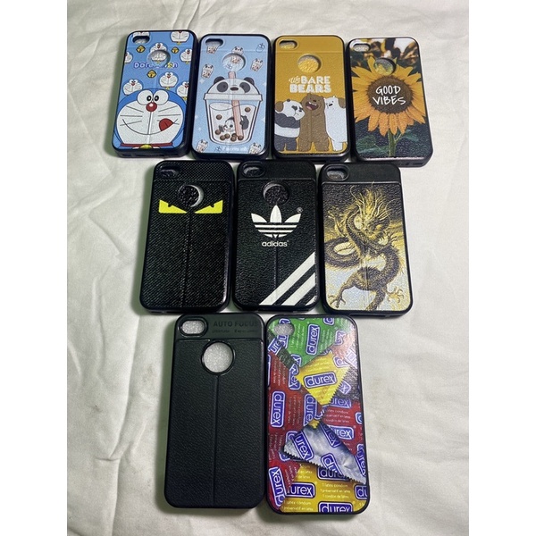 Ốp lưng IPhone 4 dẻo in hình gấu , trà sữa ,rồng , doremon