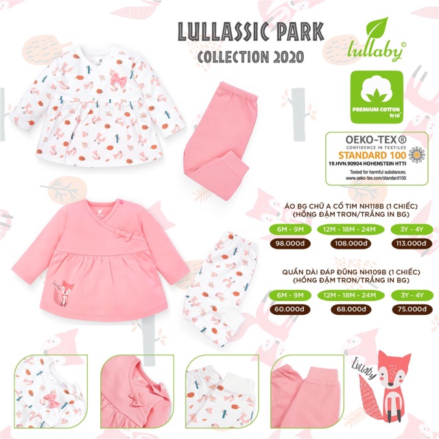 Bộ lullaby bé gái mẫu mới 2020